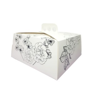 PACKING CAJA TORTA MAGNOLIA 27x27x12cm COD501